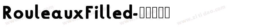 RouleauxFilled字体转换