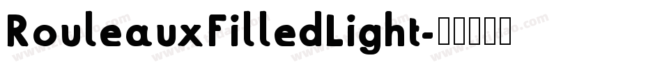RouleauxFilledLight字体转换