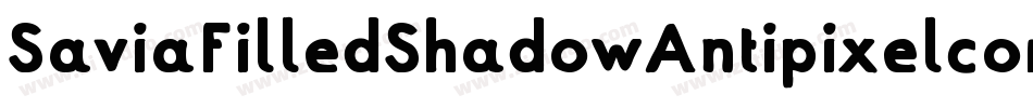 SaviaFilledShadowAntipixelcomar-rRmy字体转换