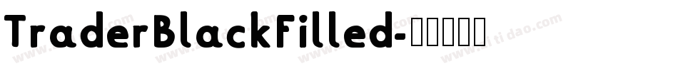 TraderBlackFilled字体转换