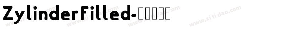 ZylinderFilled字体转换
