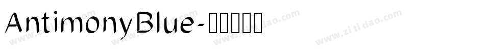 AntimonyBlue字体转换