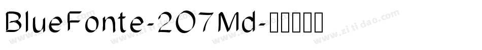 BlueFonte-2O7Md字体转换