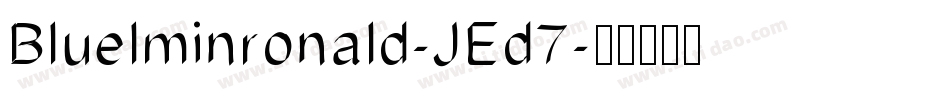 Bluelminronald-JEd7字体转换