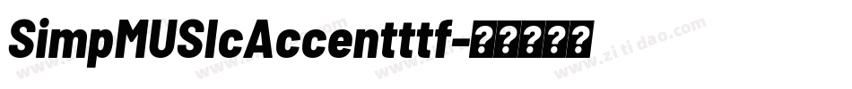 SimpMUSIcAccentttf字体转换