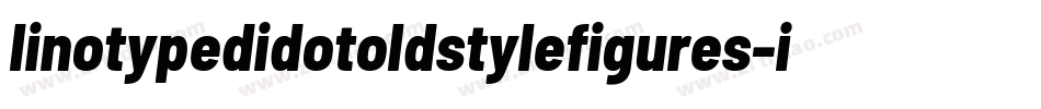 linotypedidotoldstylefigures-italic字体转换