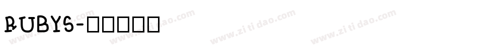RUBYS字体转换