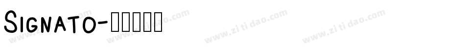 Signato字体转换