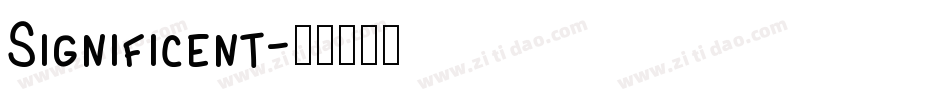 Significent字体转换
