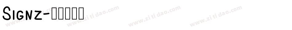 Signz字体转换