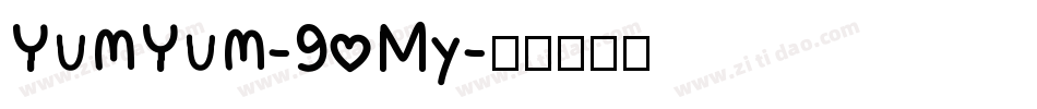 YumYum-9oMy字体转换