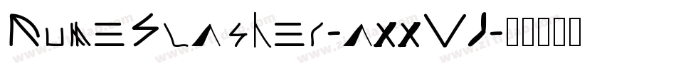 RuneSlasher-axxVJ字体转换