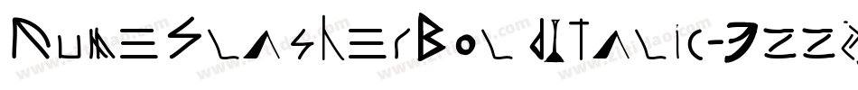RuneSlasherBoldItalic-3zzjy字体转换