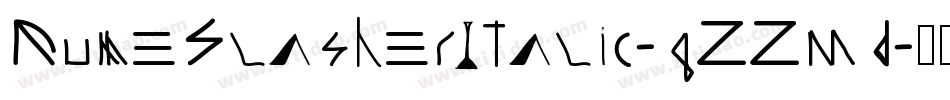 RuneSlasherItalic-qZZmd字体转换