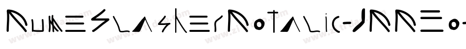 RuneSlasherRotalic-JRREo字体转换