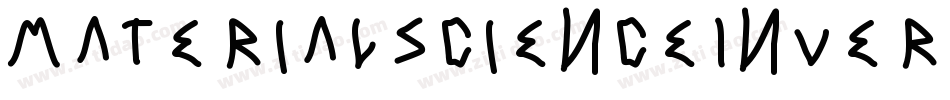 MaterialScienceInverse-KDLX字体转换