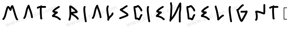 MaterialScienceLight-2zpo字体转换