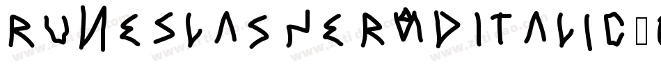RuneSlasher3DItalic-OVVLo字体转换