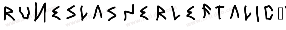 RuneSlasherLeftalic-VGG7x字体转换