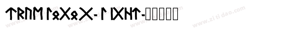 TrueLogoG-Light字体转换
