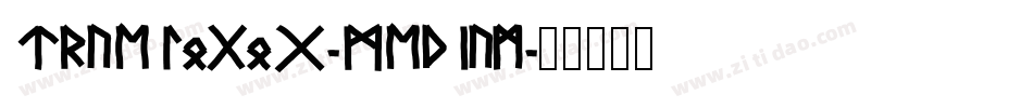 TrueLogoG-Medium字体转换