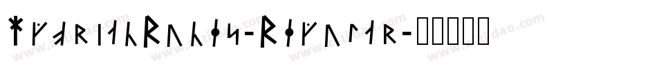 HjorianRunes-Regular字体转换