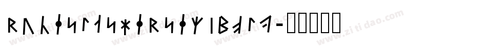 runeslashersemibold字体转换