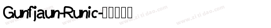 Gunfjaun-Runic字体转换