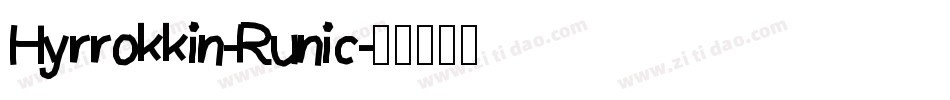 Hyrrokkin-Runic字体转换