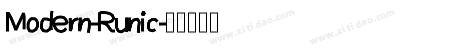 Modern-Runic字体转换