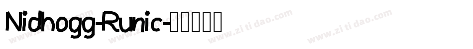 Nidhogg-Runic字体转换