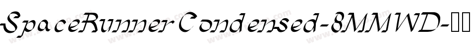 SpaceRunnerCondensed-8MMWD字体转换