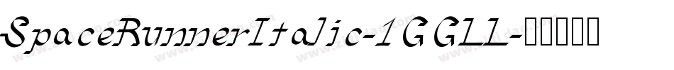 SpaceRunnerItalic-1GGLL字体转换