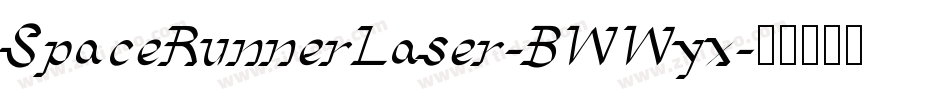 SpaceRunnerLaser-BWWyx字体转换