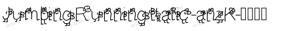 JumpingRunningItalic-anzK字体转换