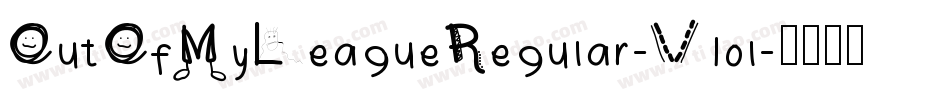 OutOfMyLeagueRegular-V1ol字体转换
