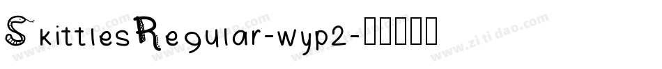 SkittlesRegular-wyp2字体转换