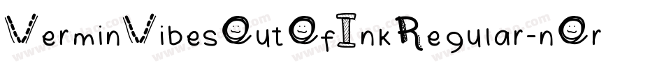 VerminVibesOutOfInkRegular-nOrP字体转换