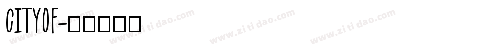 CITYOF字体转换