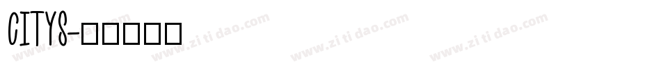 CITYS字体转换