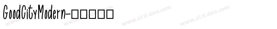 GoodCityModern字体转换