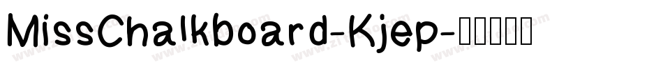 MissChalkboard-Kjep字体转换