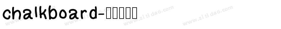 chalkboard字体转换