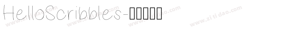 HelloScribbles字体转换