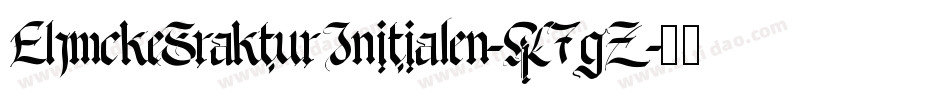 EhmckeFrakturInitialen-K7gZ字体转换