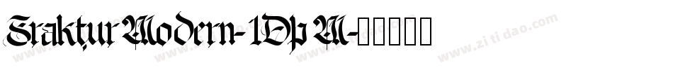 FrakturModern-1DpM字体转换