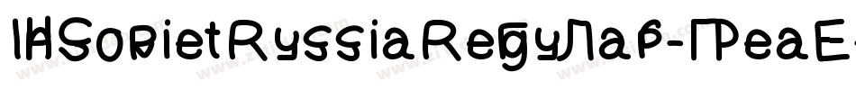 InSovietRussiaRegular-PeaE字体转换