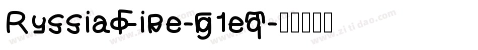 RussiaFive-g1eq字体转换