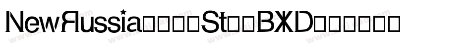 NewRussia2108St-6BXD字体转换