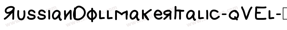 RussianDollmakerItalic-qVEl字体转换